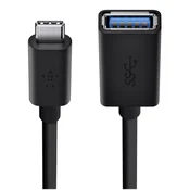 Belkin Belkinov adapter USB-C 3.0 na USB-A, 15 cm, črn