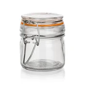 Hermetični kozarec 100 ml iz stekla. z zaskočnim zapiranjem LINA OR