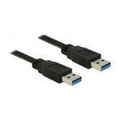 DELOCK Kabel USB 3.0 A-A 0,5m črn Delock 85059