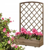 shumee Leseni vrtni lonec z rešetko 40 x 90 x 140 cm