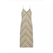 VERO MODA Obleka VMDEMI  bež / črna / bela