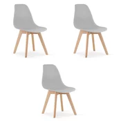 Brandless Stol KITO - siv x 3, (22030563)