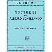 GAUBERT:NOCTURNE AND ALLEGREO SCHERZANDO FLUTE AND PIANO