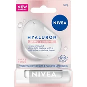 shumee 996619 NIVEA Hyaluron Moisture Plus balzam za ustnice z vonjem vrtnice 5,2 g