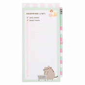 NEW Pusheen - Magnetni nakupovalni seznam za hladilnik iz zbirke Foodie (10 x 21 cm)