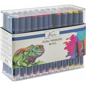 Set dvostranih markera NASSAU 48 kom
