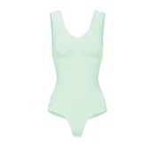 cfab Oblikovanje postave Tank Bodysuit Sculpting Shapewear mit String svetlo zelena