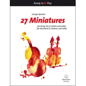 George A. Speckert 27 Miniatures for String Trio Note
