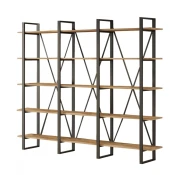 Hanah Home ML4 A Polica za knjige 219.6x180x34cm, Smeda