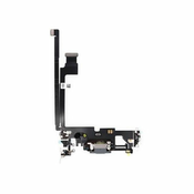 Apple iPhone 12 Pro Max - konektor za polnjenje + Flex kabel (grafit)