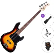 Cort GB34JJ Standard SET 3-Tone Sunburst Električna bas kitara