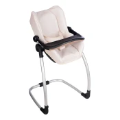Jedálenská stolička s hojdačkou a autosedačkou Highchair Beige Maxi Cosi&Quinny Smoby trojkombinácia s bezpečnostným pásom pre 42 cm bábiku od 3 rokov SM240245