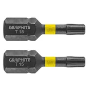 slomart GRAPHITE udarni bit TX15 x 25 mm, 2 kom