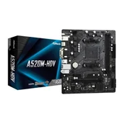 ASRock - MB AM4 ASRock A520M-HDV 90-MXBE50-A0UAYZ
