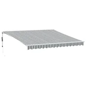 Vidaxl Avtomatsko zložljiva tenda antracit in bela 400x350 cm
