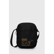 Torbica za pas EA7 Emporio Armani črna barva