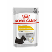 Royal Canin ROYAL CANIN Dermacomfort vlažna hrana za pse - 12 x 85 g, za zdravo kožo in dlako, primerna za vse pasme, odrasle pse