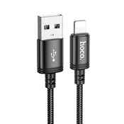 Hoco USB kabel A na Lightning Hoco 2,4A 2 m X89 črn
