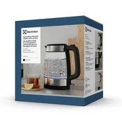 ELC E4GK1-4GB električni kuhalnik vode, 1.7 L, 2200 W, črna/nerjaveče jeklo/transparent