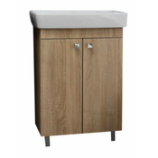 Nord KOPALNIŠKA OMARICA Z UMIVALNIKOM ELIN 60X40X85 CM, HRAST SONOMA