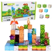 slomart LEAN TOYS Magnetske kocke 3D Kvadratni svet 114 el.