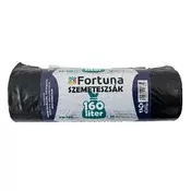 FORTUNA 160L crna vreća za smeće, 80x120 cm, pakiranje od 10 komada 12.01742