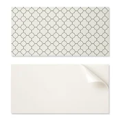 shumee Samolepilna vinilna stenska dekoracija 120x60 cm cvetlični vzorec v mrežici