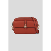 Kožna torba Karl Lagerfeld LOGO BRAZILIAN boja: crvena, A3W30153