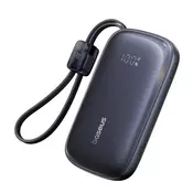 Power bank 10000 mAh 22.5W z vgrajenim kablom Baseus EnerFill Qpow3 Ultra - črn