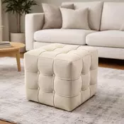 Atelier del Sofa Taburei, 42x42x42cm, Krem
