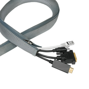LogiLink fleksibilna zaštita za kablove sa rajfešlusom 1m x 50mm siva ( 4674 )