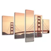 Slike na platnu 5-delne GRADOVI - SAN FRANCISCO ME116E50