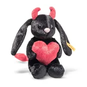 STEIFF Hoppie zajec - mali hudič črn 14 cm