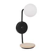 Ponio Wall Lamp Black 1X25W G9 White Lampshade
