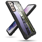 RINGKE Armored case with frame Galaxy S21+ 5G Fusion X Design Ticket band black