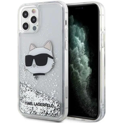 Karl Lagerfeld iPhone 12 / 12 Pro 6,1 silver hardcase Glitter Choupette Head (KLHCP12MLNCHCS)