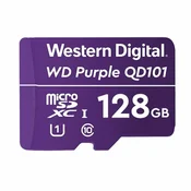 WD PURPLE microSD XC 128GB spominska kartica QD101