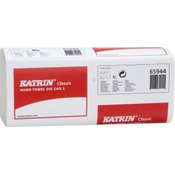 Rucnik papir. ZZ Katrin Classic presavijeni 2vrs. bijeli reciklaž 232x230mm