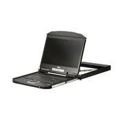 shumee Aten 1U kratka USB HDMI konzola z UK tipkovnico, polna UK tračna tipkovnica, CL3700NW-UK