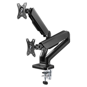 GOOBAY za 2 monitorja 17- 32 9kg plinska vzmet namizni nosilec