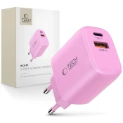 Polnilnik TECH-PROTECT NCA30 2-PORT NETWORK CHARGER PD 30W / QC3.0 BABY PINK (5906302330669)
