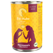 Ekonomicno pakiranje Herrmanns Bio-Menu 24 x 400 g - Eko-piletina s eko-rižom