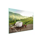 shumee Steklena zaščita za kuhalno ploščo 70x52 Coffee