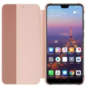 HUAWEI preklopna torbica Smart View z okenčkom (za Huawei P20), roza