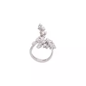 Yeprem - diamond embellished ring - women - White Gold