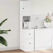 Vidaxl vidaXL Kuhinjska omarica, bela, 35x50x180 cm, material na osnovi lesa