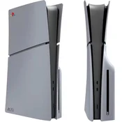 PlayStation 5 Slim BluRay ohišje sive barve v stilu 30th Anniversary