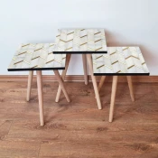 Hanah Home Set klub stocica 3Shp266, 3 komada, Šarena