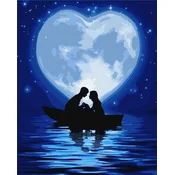 Rayher. Slikanje po številkah, A kiss under the moon, 40x50 cm
