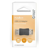 Nedis CCGB60900BK žensko--ženski USB-A adapter